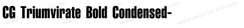 CG Triumvirate Bold Condensed字体转换